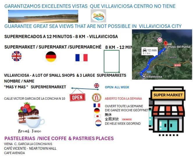 Playa Del Puntal Villaviciosa Asturias Lujo Primera Linea Playa 외부 사진